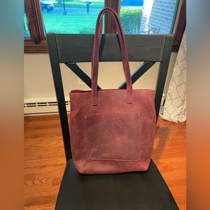 Merlot Portland Leather Goods Tote